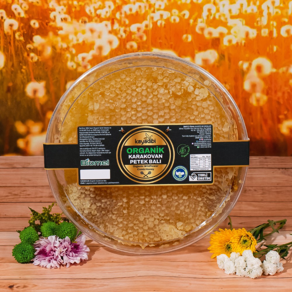 Organik karakovan balı 300 gr, sertifikalı ve temiz içerikli ham karakovan balı