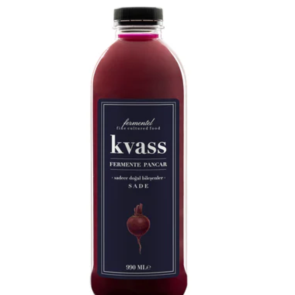 Pancar kvass acılı 990 ml cam şişe, katkısız fermente içecek