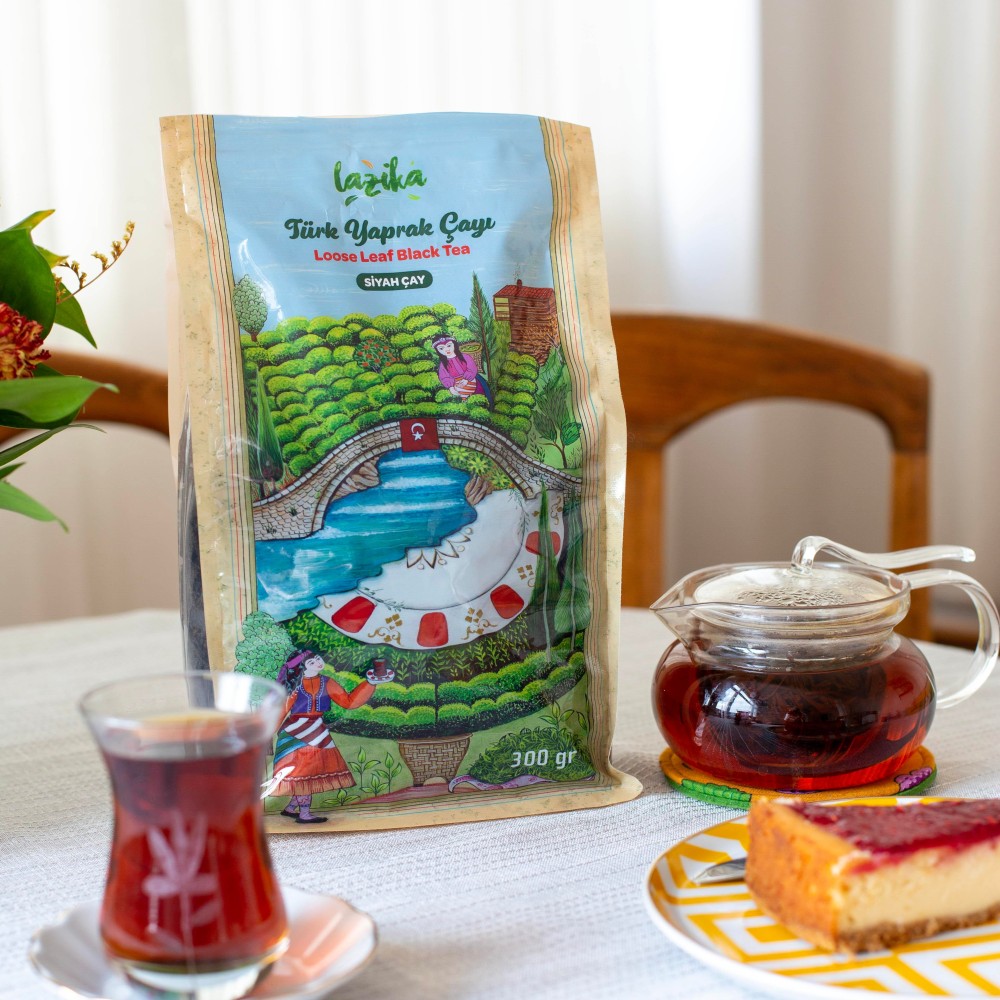 Lazika Türk yaprak siyah çay paketi, büyük yapraklı tozsuz Rize çayı dökme