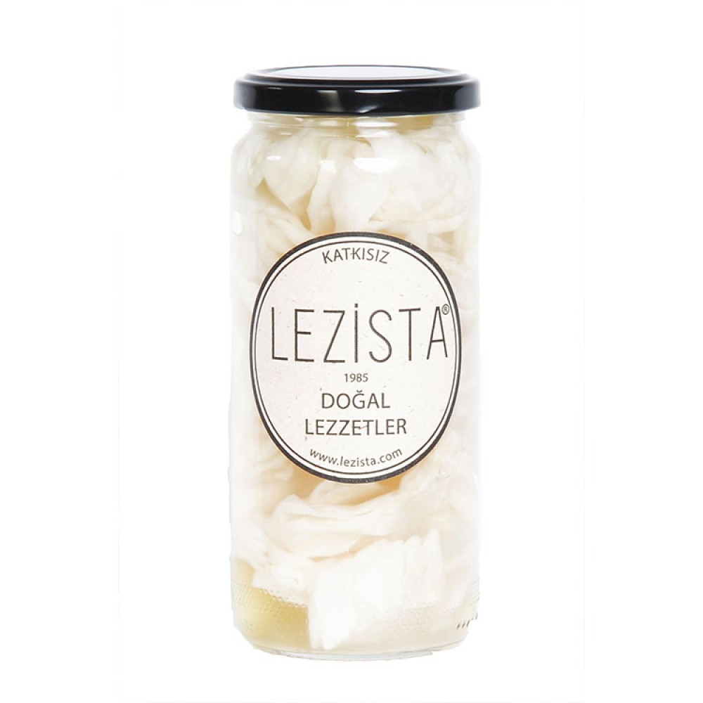 Lezista lahana turşusu 1500g kavanoz, diri yapraklı beyaz lahana turşusu Ankara Çubuk usulü