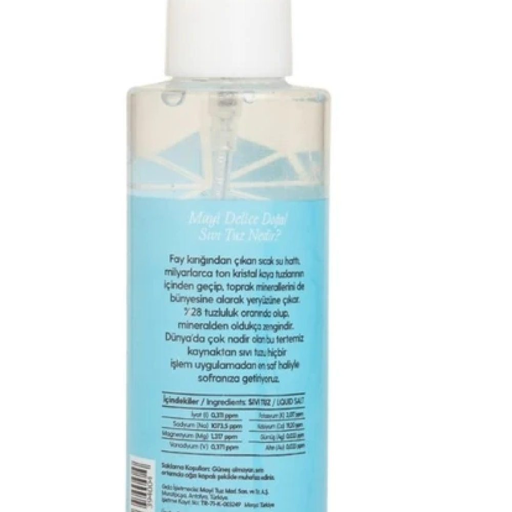 Mayi doğal kaynak sıvı tuz 150 ml sprey şişe, rafine edilmemiş doğal sıvı tuz spreyi