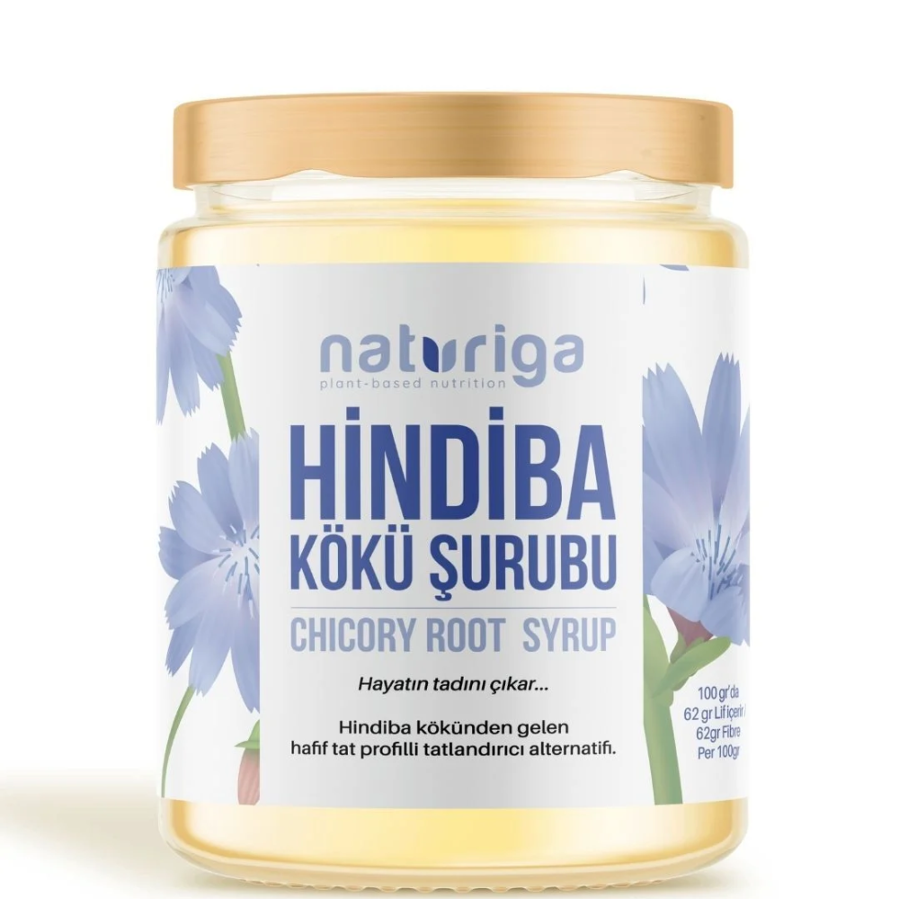 Naturiga %100 hindiba kökü şurubu 200 gr şişe, doğal prebiyotik inülin içerikli tatlandırıcı