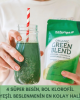 Naturiga organik yeşil karışım 100 gr paket, green blend spirulina klorella buğday arpa çimi tozu