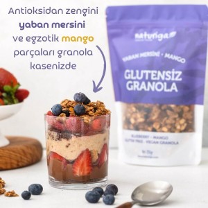 Glutensiz Yaban mersini & Mango Granola