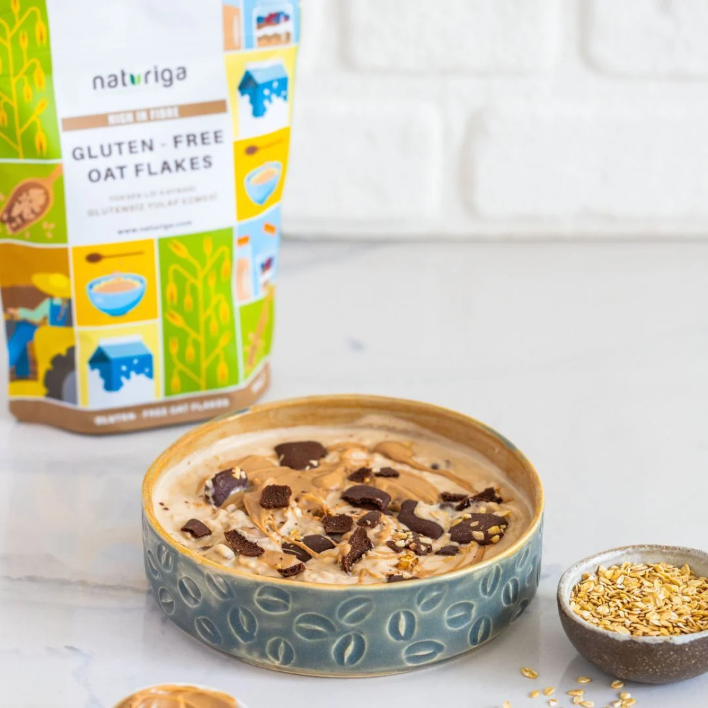 Naturiga glutensiz yulaf ezmesi 300 gr paket, saf ve katkısız glutensiz ince yulaf