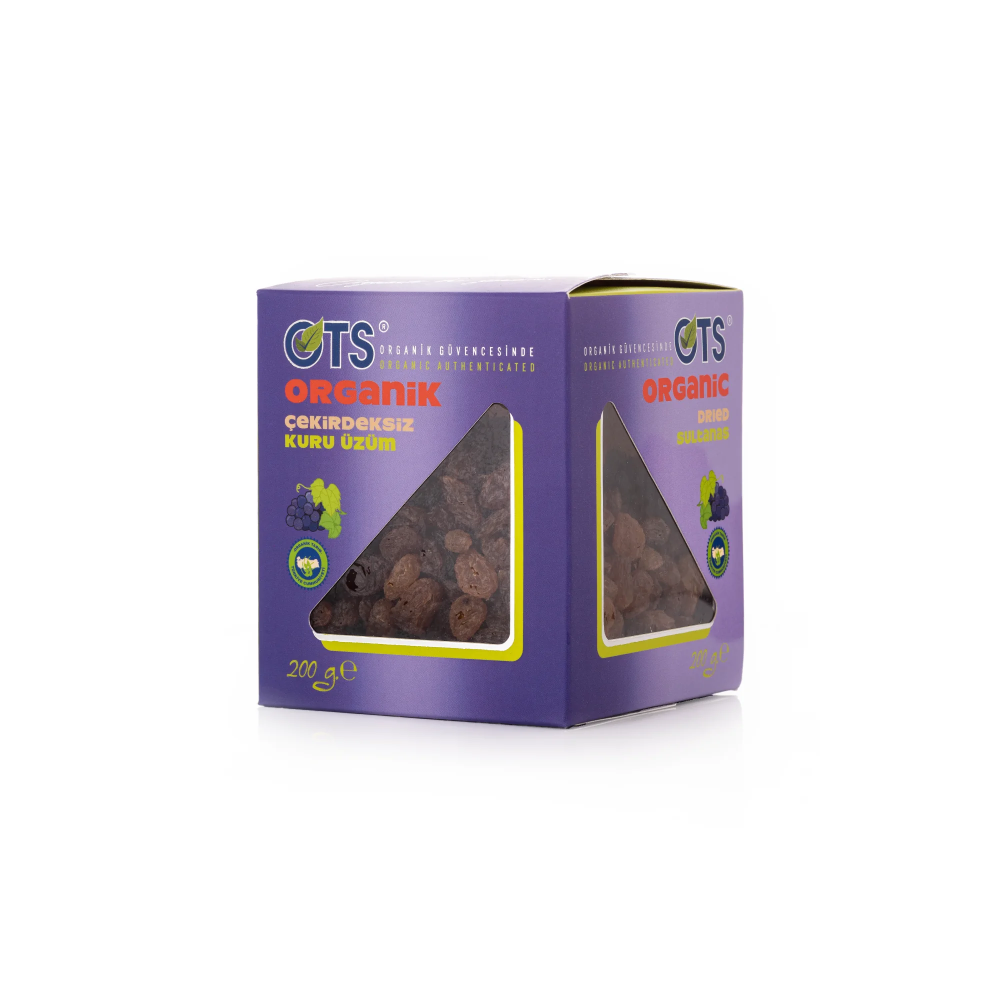 Ots Organik Kuru Üzüm Çekirdeksiz 200 Gr