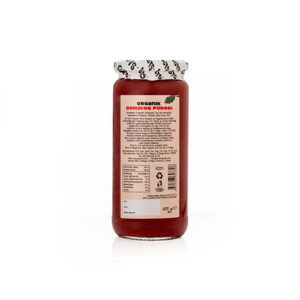 OTS Organik Domates Püresi 470 Gr