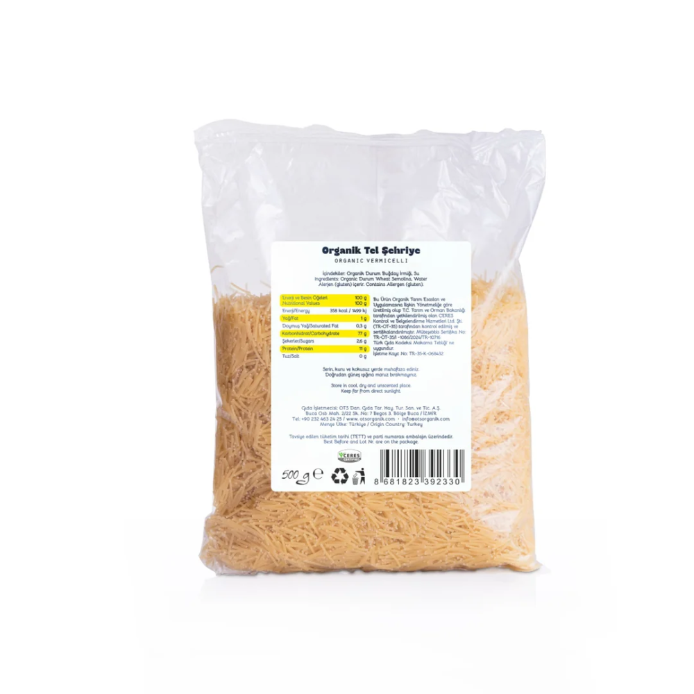 OTS Organik Tel Şehriye 500 GR