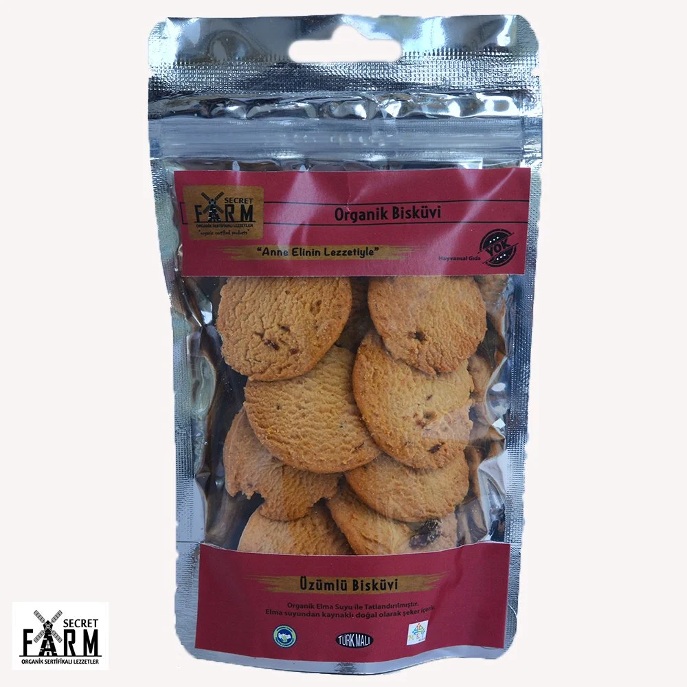 Secret Farm Organik Üzümlü Bisküvi 65gr