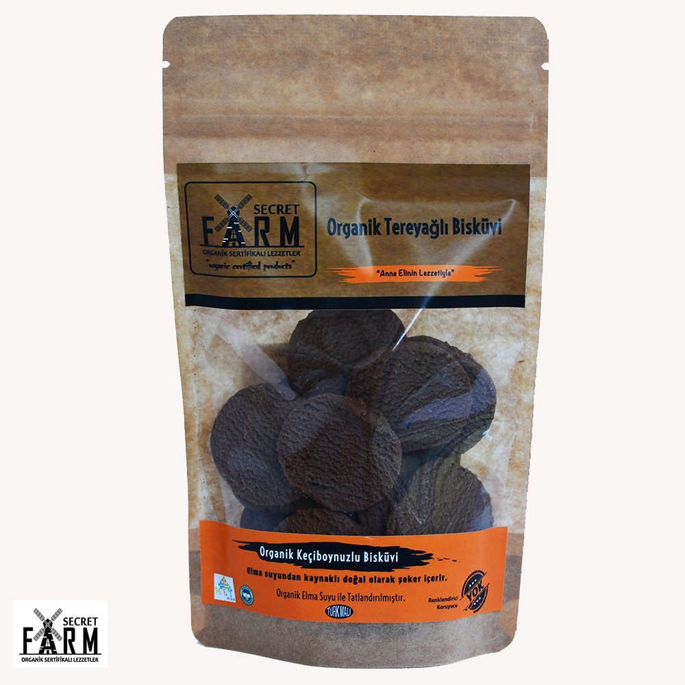 Secret Farm Organik Tereyağlı Keçiboynuzlu Bisküvi 100gr