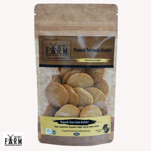 Secret Farm Organik Tereyağlı Siyez Unlu Bisküvi 100gr