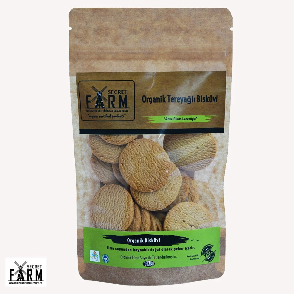 Secret Farm Organik Tereyağlı Sade Bisküvi 100gr