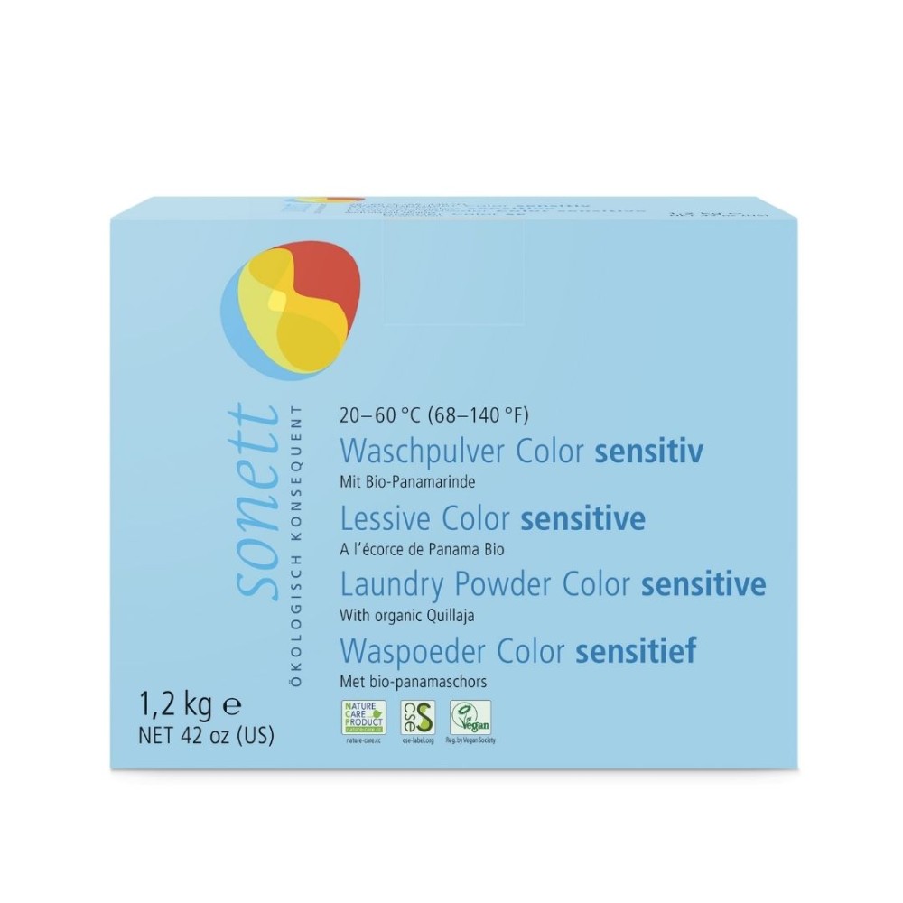Sonett Bitkisel Hassas Serisi Renkli Çamaşır Yıkama Deterjanı - 1.2 Kg