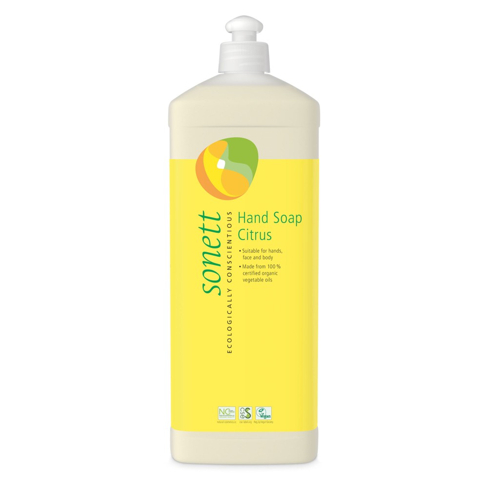 Sonett Organik Sıvı El Sabunu - Citrus Limon Otu 1 L