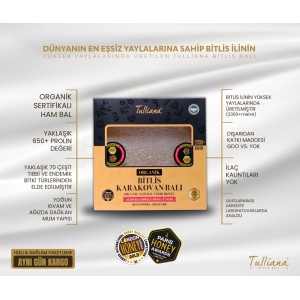 Tulliana Organik Polifloralı Karakovan Petek Balı 1200 gr