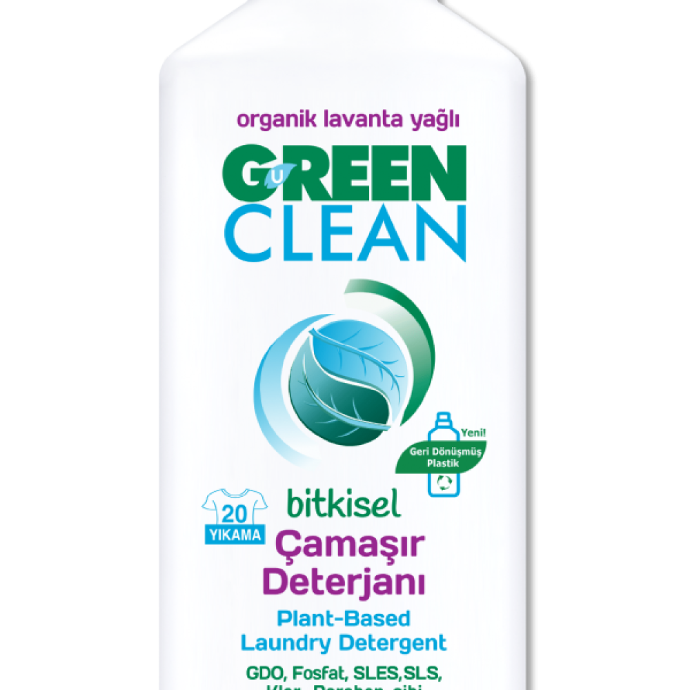 U Green Clean Bitkisel Çamaşır Deterjanı - 1 lt
