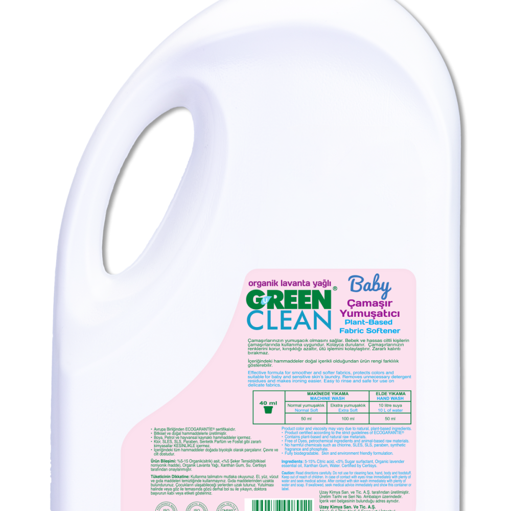 U Green Clean Baby Bitkisel Yumuşatıcı - 2750 ml