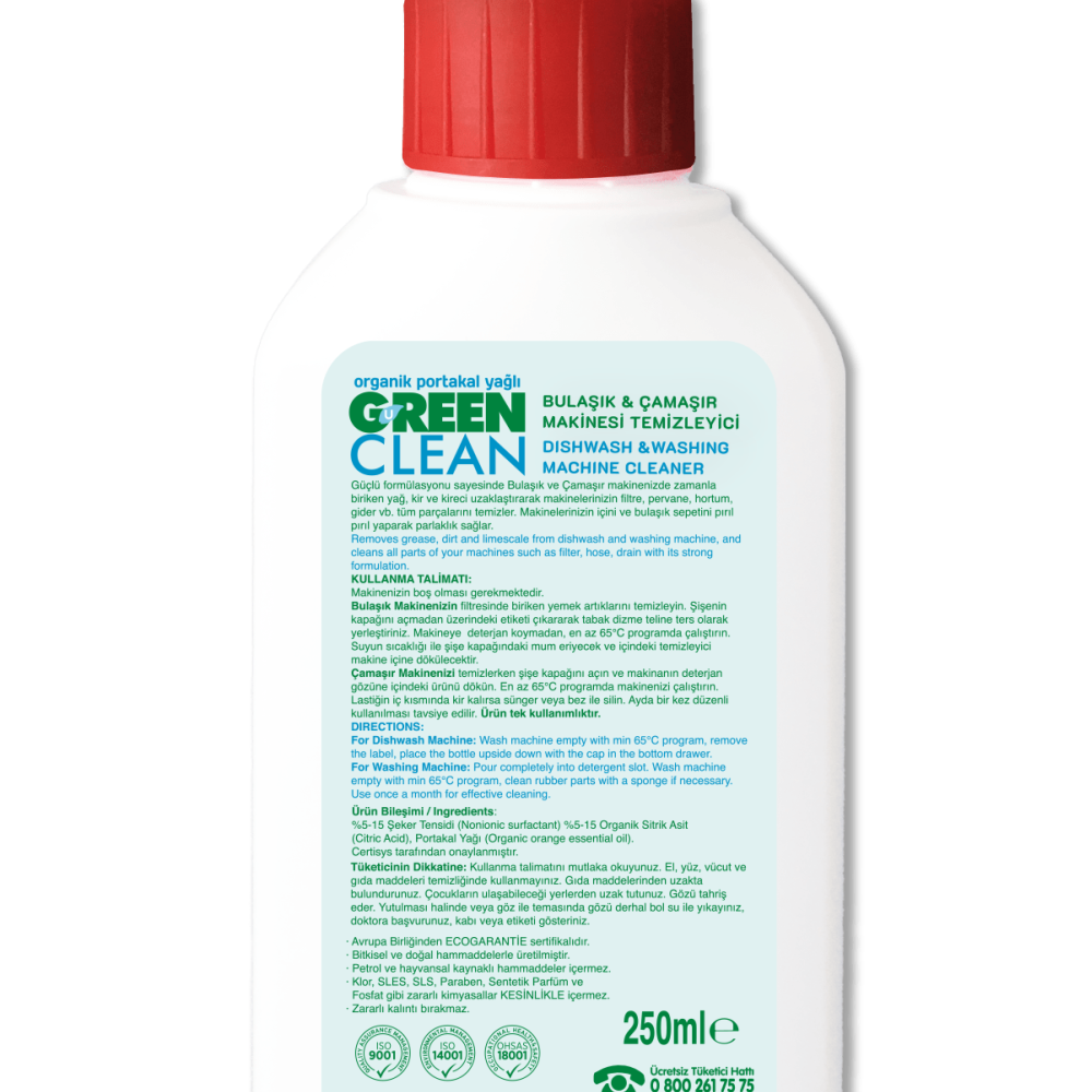 U Green Clean Makine Temizleyici - 250 ml