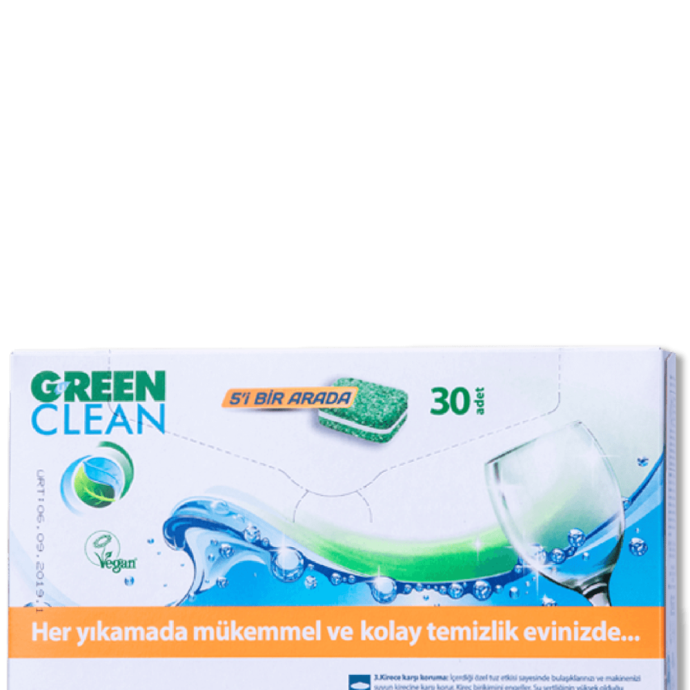 U Green Clean Bitkisel Bulaşık Makinesi Tableti - 30 Adet