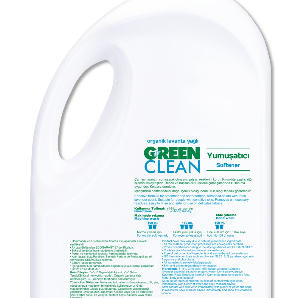 U Green Clean Bitkisel Yumuşatıcı - 2750 ml