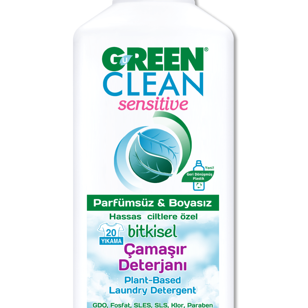 U Green Clean Sensitive Bitkisel Çamaşır Deterjanı - 1 lt