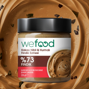 Wefood Kakao Parçacıklı & Hurmalı Fındık Ezmesi 200 gr