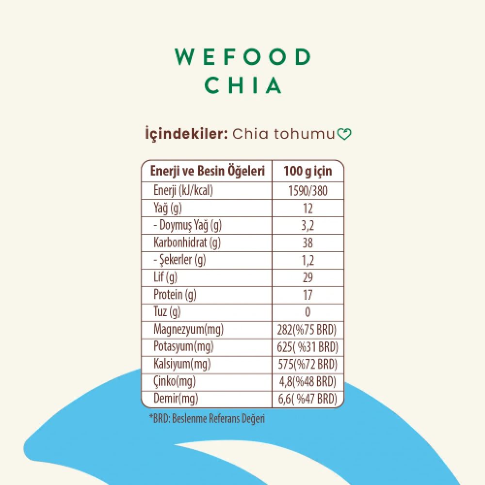 Wefood Siyah Chia 300 gr