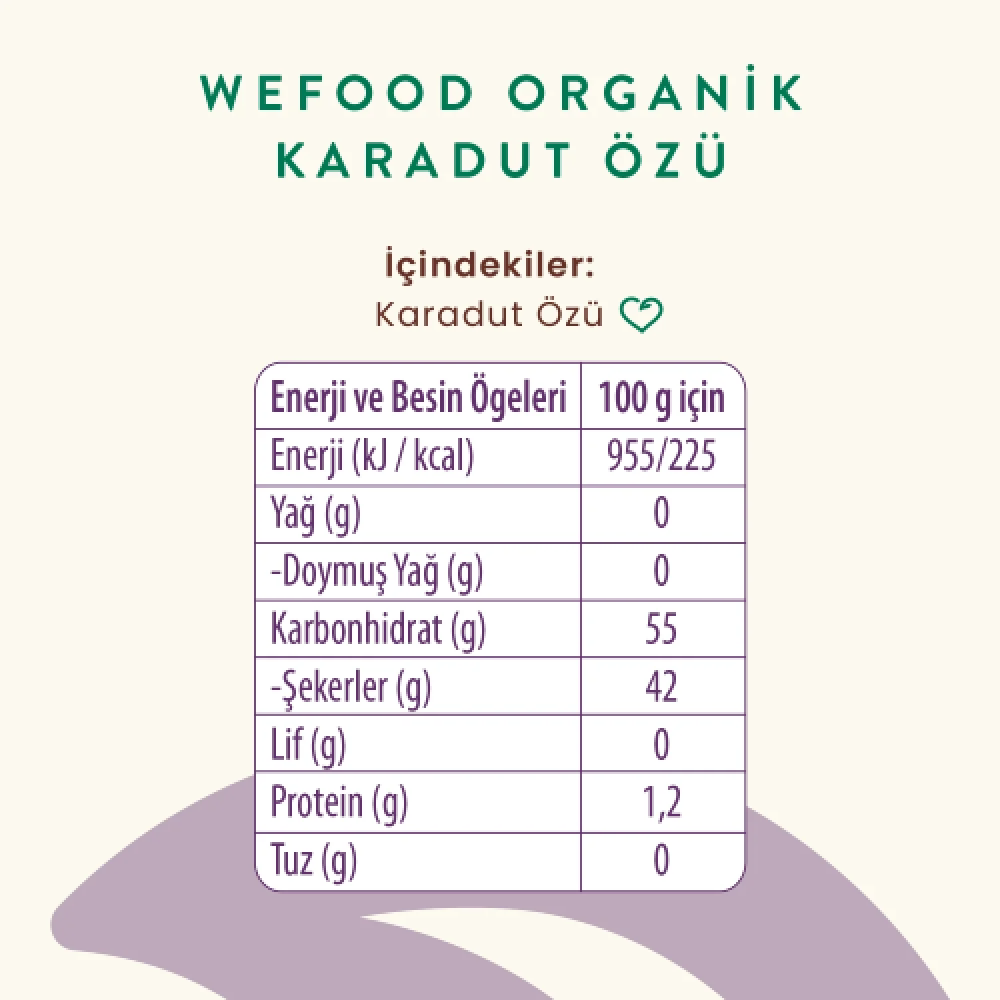Wefood Karadut Özü 335 gr (Soğuk Sıkım)