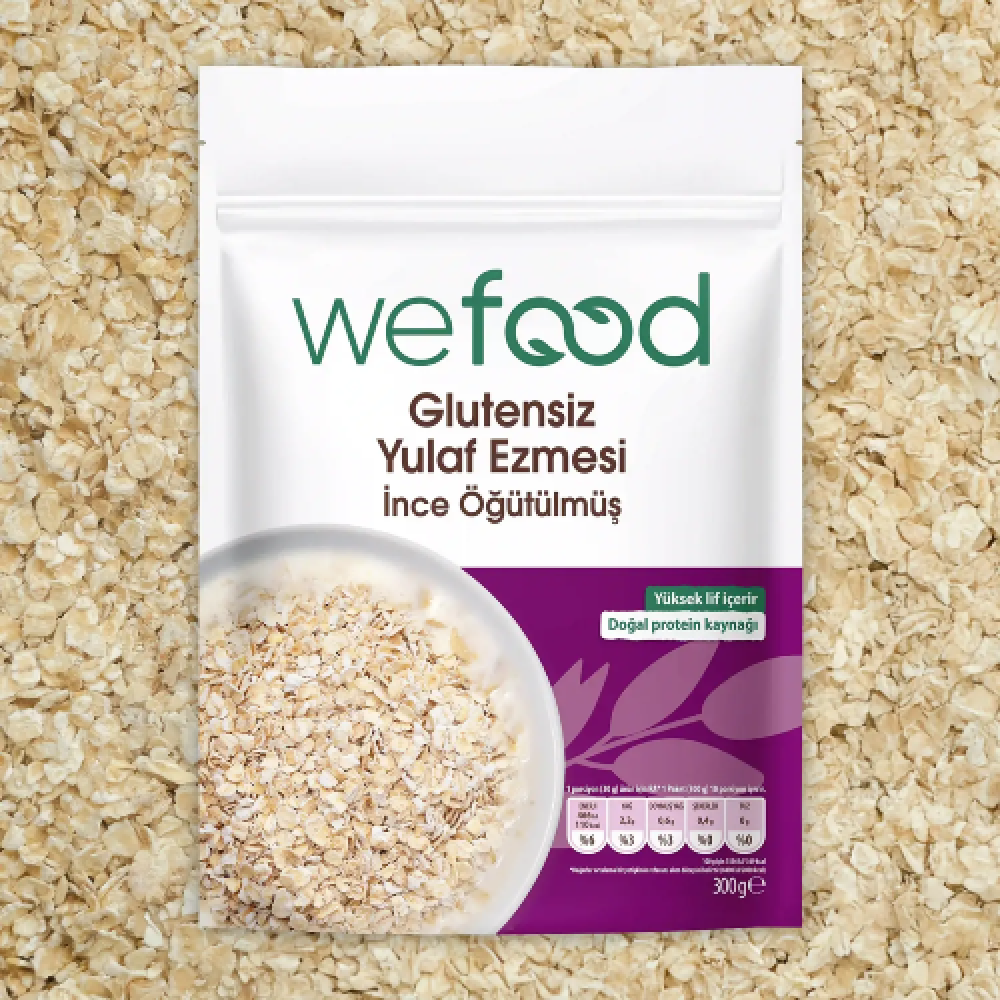 Wefood İnce Öğütülmüş Glutensiz Yulaf Ezmesi 300 gr