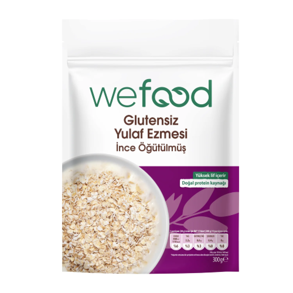 Wefood İnce Öğütülmüş Glutensiz Yulaf Ezmesi 300 gr