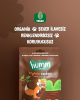 Organik keçiboynuzlu ve fındıklı kurabiye 55 gr paket, vegan glutensiz sağlıklı atıştırmalık