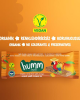 Organik mangolu yulaf bar 27 gr paket, vegan glutensiz meyve barı