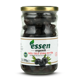 Yağlı Sele Süper Siyah Zeytin (İri Boy - 390 g)