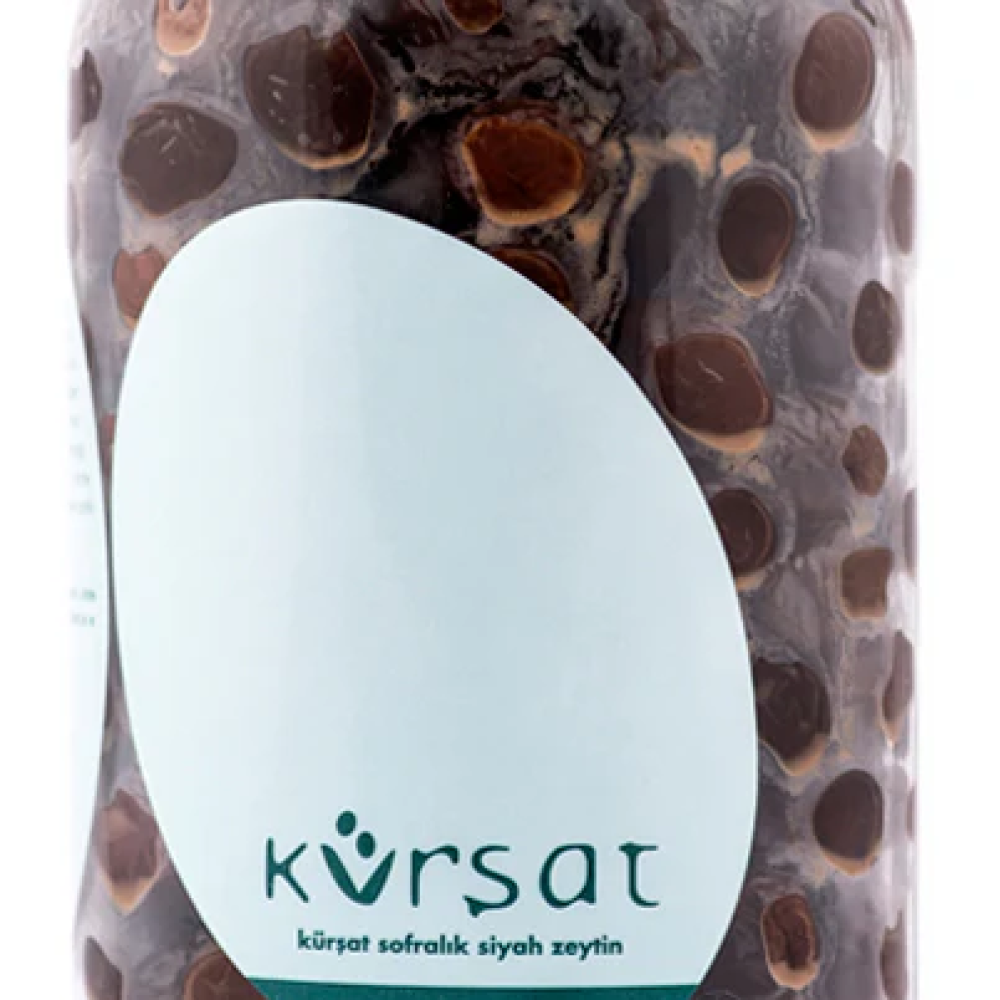 Ayvalık naturel siyah zeytin 1000 cc kavanoz, boyasız ve katkısız doğal siyah zeytin