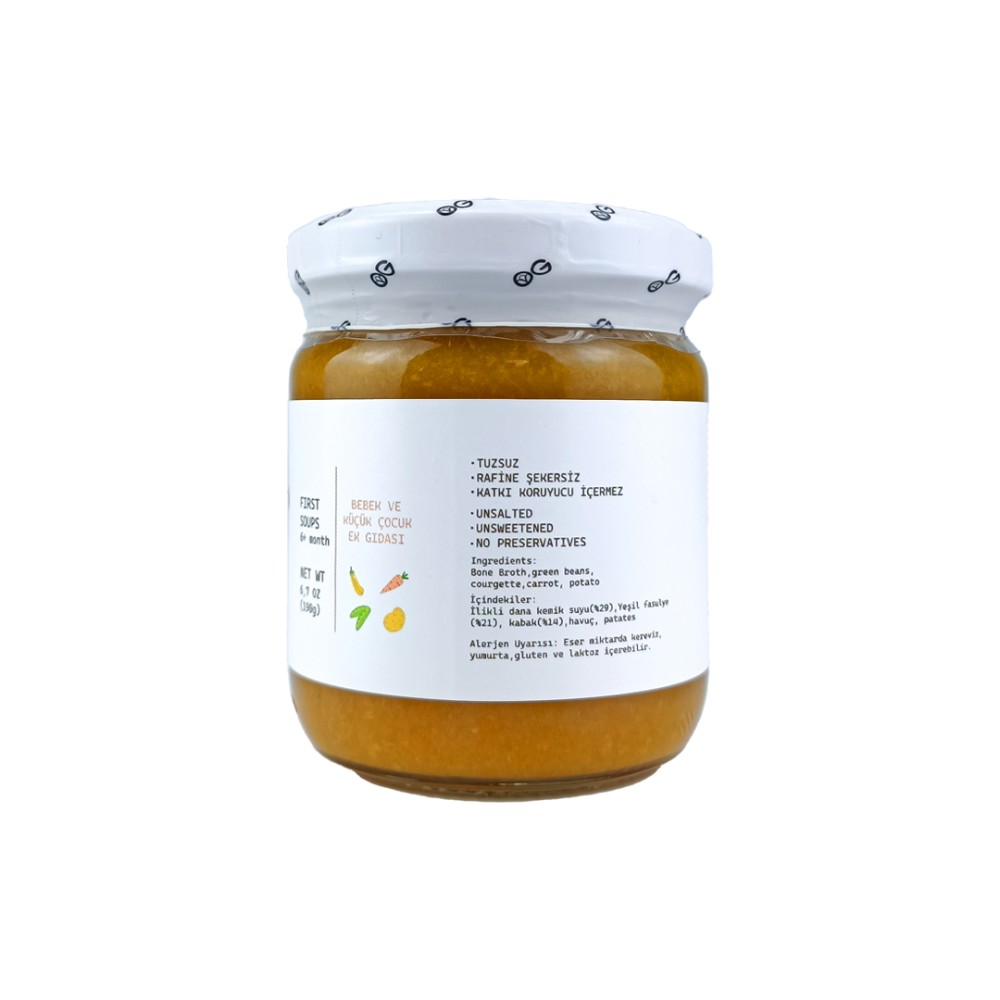 Nisa Organik 190 GR Kemik Sulu Sebze Çorbası Cam Kavanoz