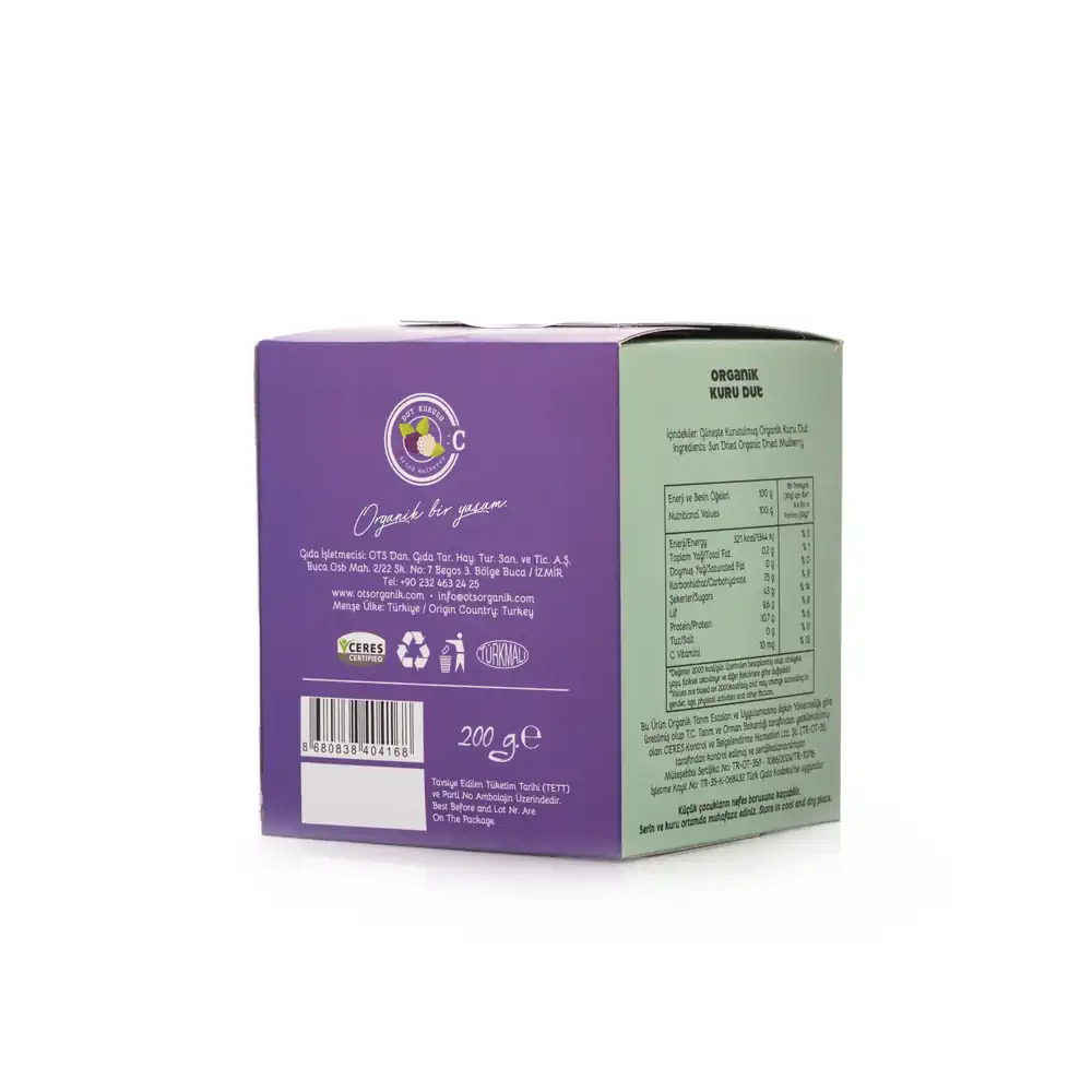 Ots Organik Kuru Dut 200 Gr