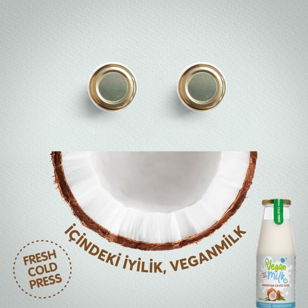 VeganMilk Hindistan Cevizli İçecek 700 ml – Şekersiz & Glutensiz