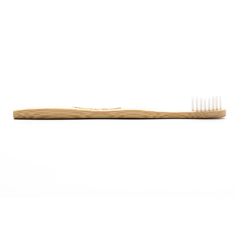 Humble Brush Beyaz Yumuşak Çocuk Diş Fırçası Doğada Çözünür Bambu Saplı