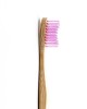 Humble Brush Lila Yumuşak Yetişkin Diş Fırçası Doğada Çözünür Bambu Saplı