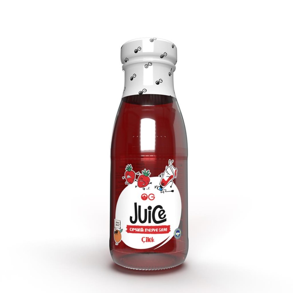 Nisa Organik 250 ML Organik Çilek Suyu Cam Şişe