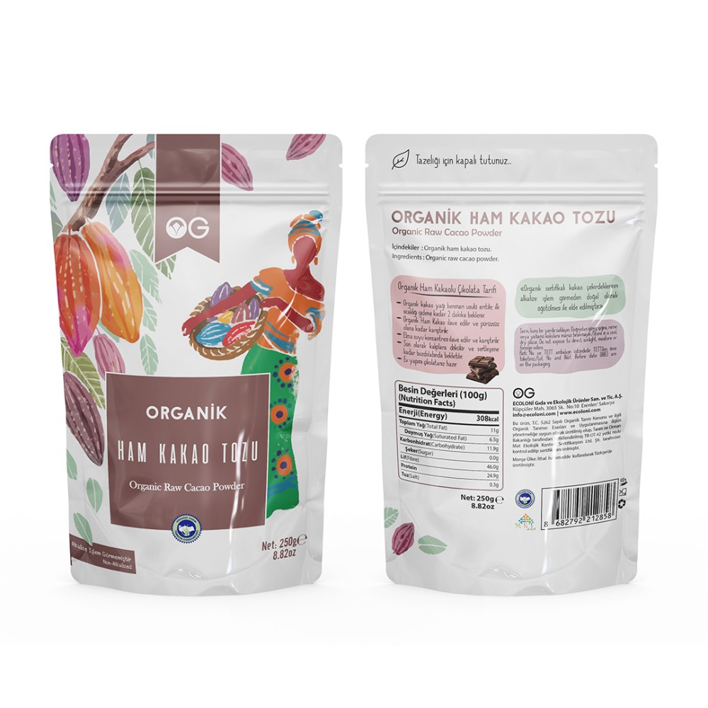 Nisa Organik 250 GR Organik Ham Kakao Tozu Paketi