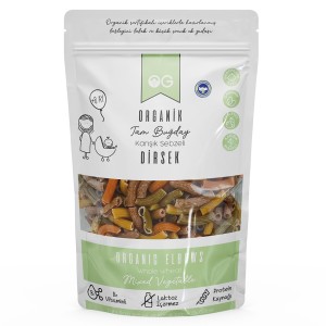 Karışık Sebzeli Tam Buğday Dirsek Makarna 200 Gr +8 Ay