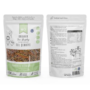 Karışık Sebzeli Tam Buğday Tel Şehriye 180 Gr +8 Ay