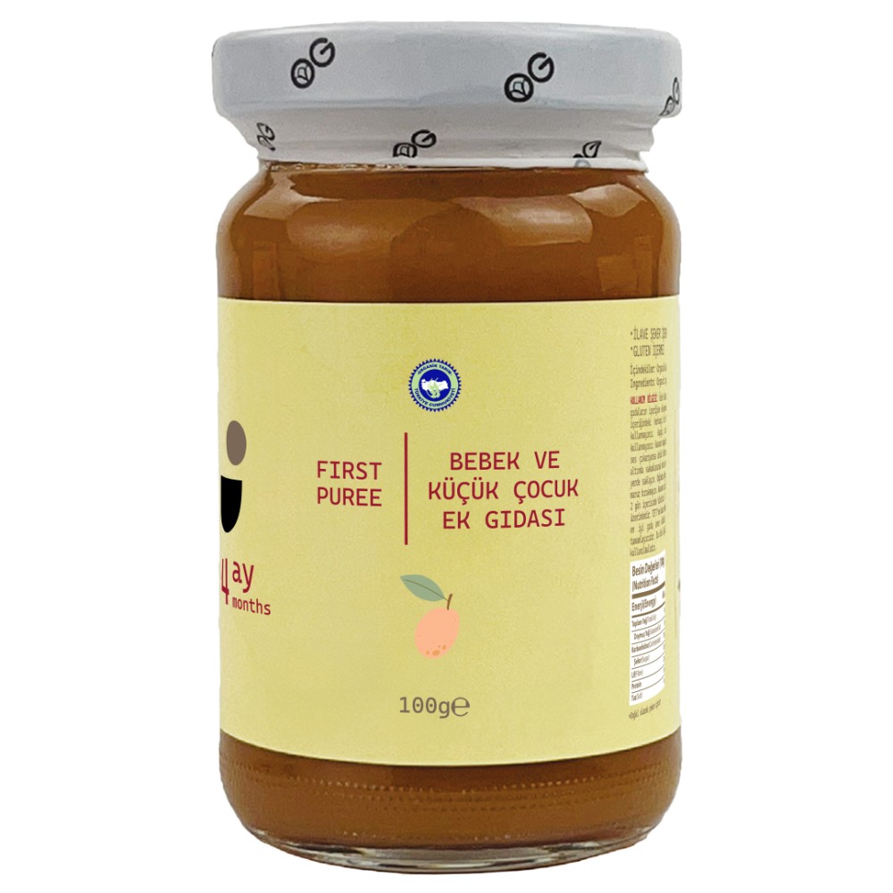 Nisa Organik 100 G +4 Ay Organik Kayısı Püresi Cam Kavanoz