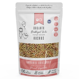 Karışık Sebzeli & Bakliyat Unlu Bebek Kuskus (250 GR)