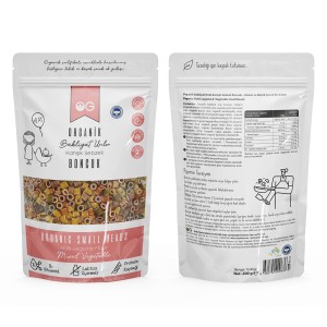 Karışık Sebzeli Bakliyat Unlu Boncuk Makarna 200 Gr +8 Ay