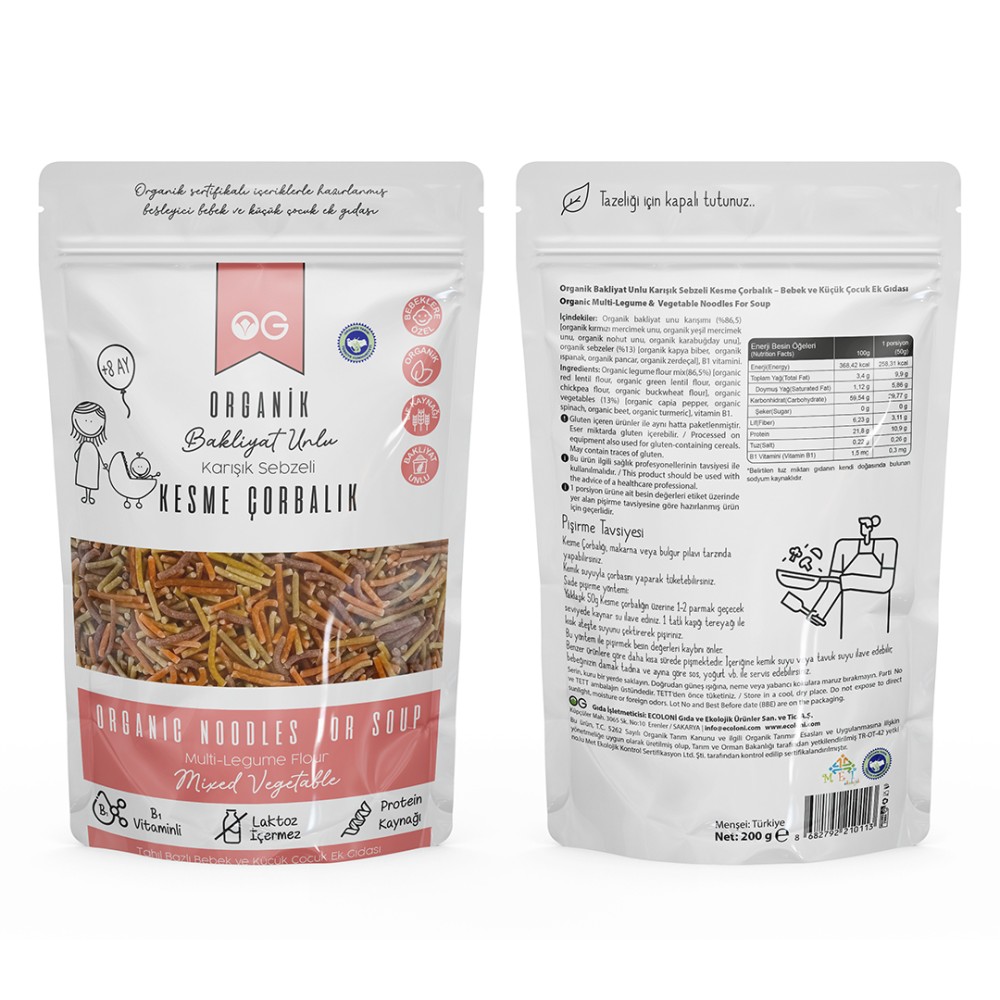 Sütasüz Yumurtasız Bebek Çorbalığı - Nisa Organik