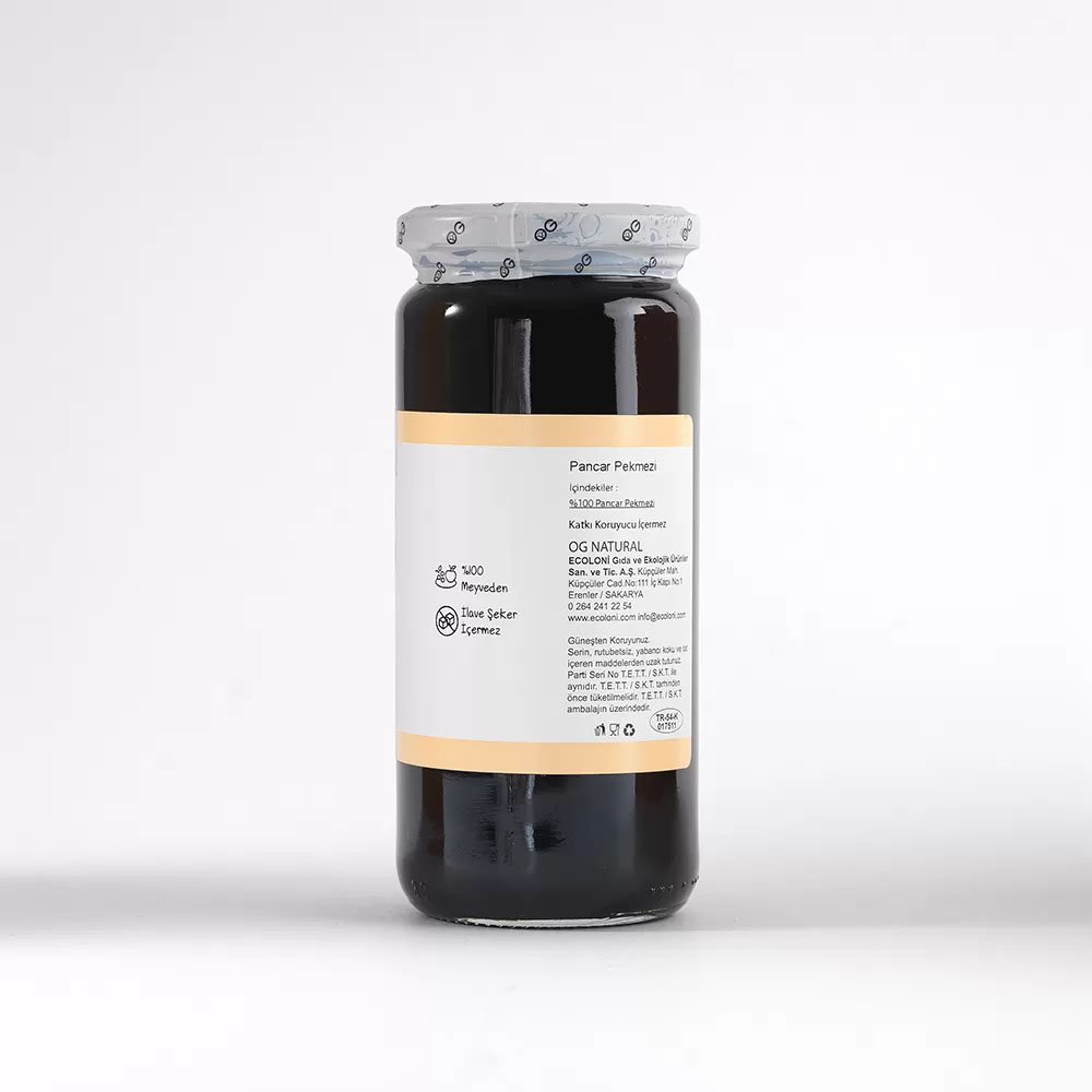 Nisa Organik 640 GR Pancar Pekmezi Cam Kavanoz