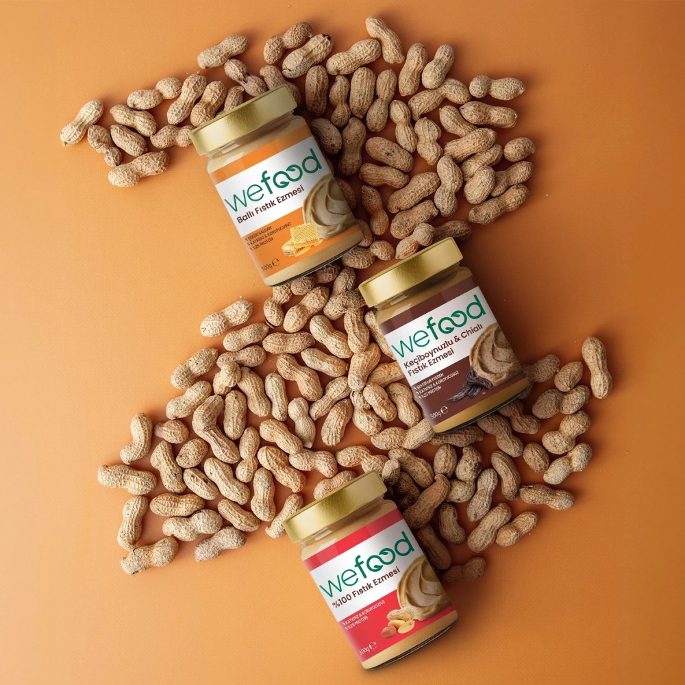 Nisa Organik Wefood Keçiboynuzlu Chialı Fıstık Ezmesi 300gr Kavanoz