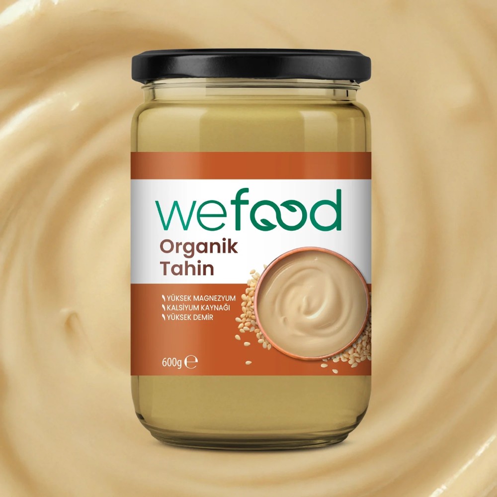 Wefood 600 GR Organik Yerli Susam Tahini Kavanozu